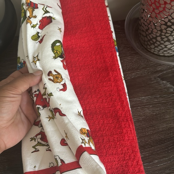 The grinch set of 3 kitchen towels - Picture 3 of 3
